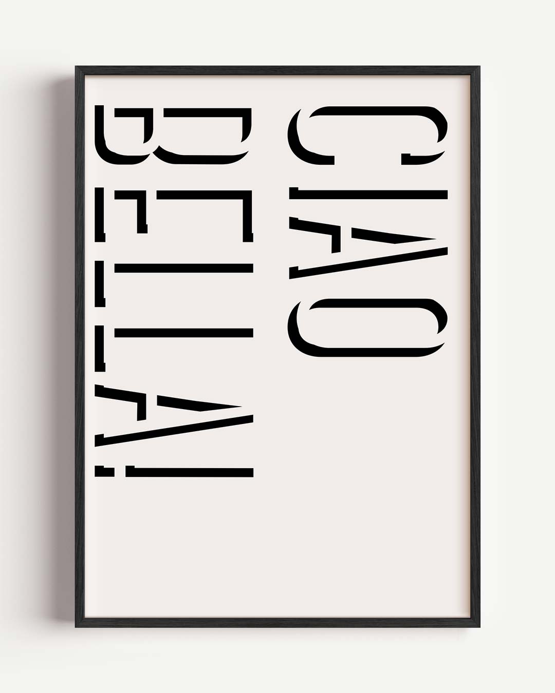 Stijlvolle Ciao Bella Poster-WallArtistic
