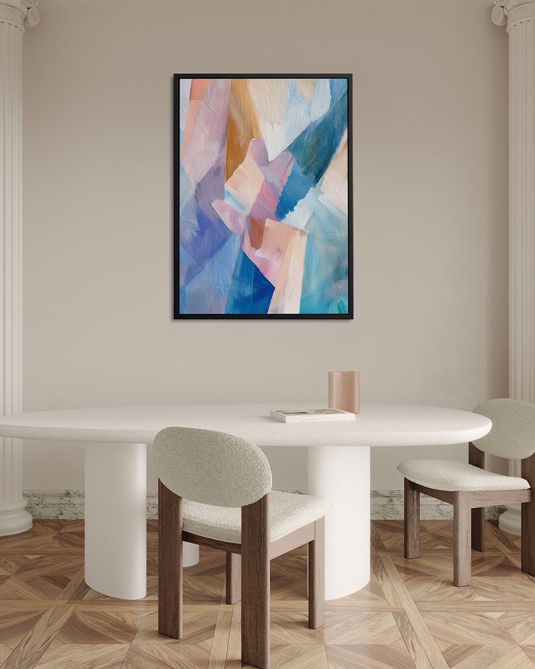 Kleurrijke vormen Kunstwerk