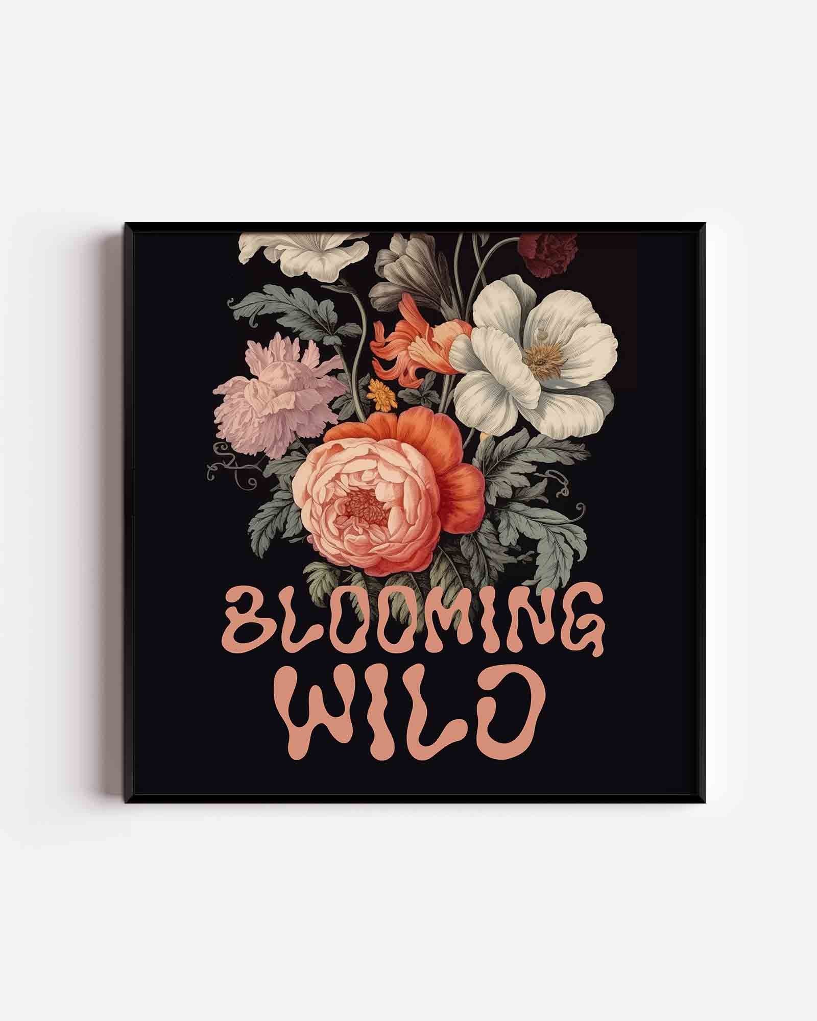Bloemen en bladeren Poster