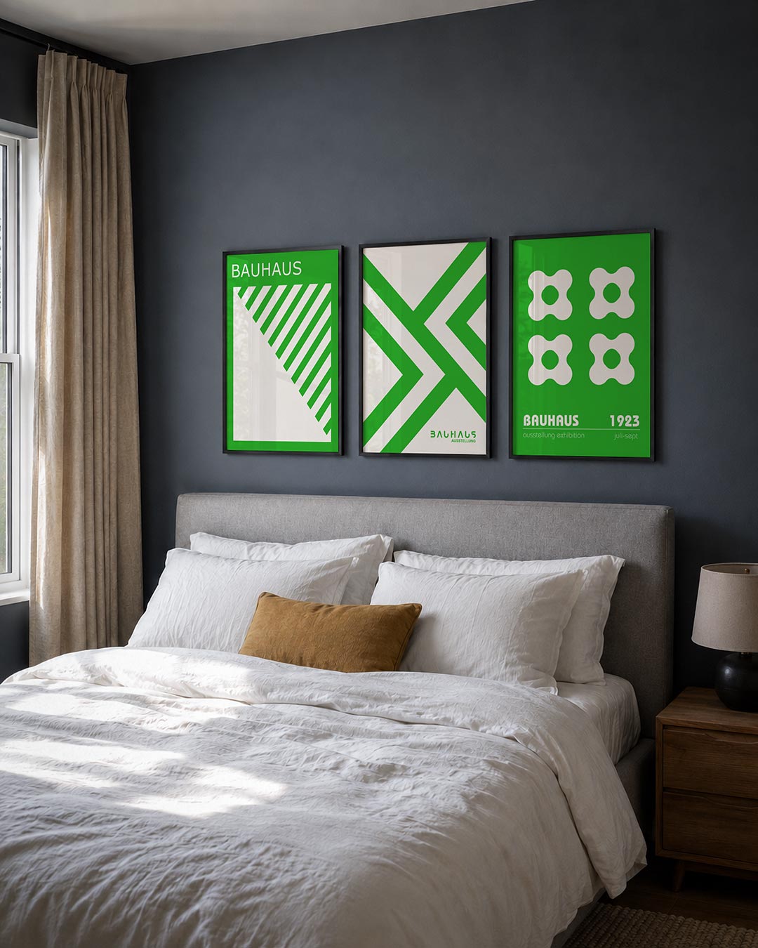 Groene lijnendans Posterset