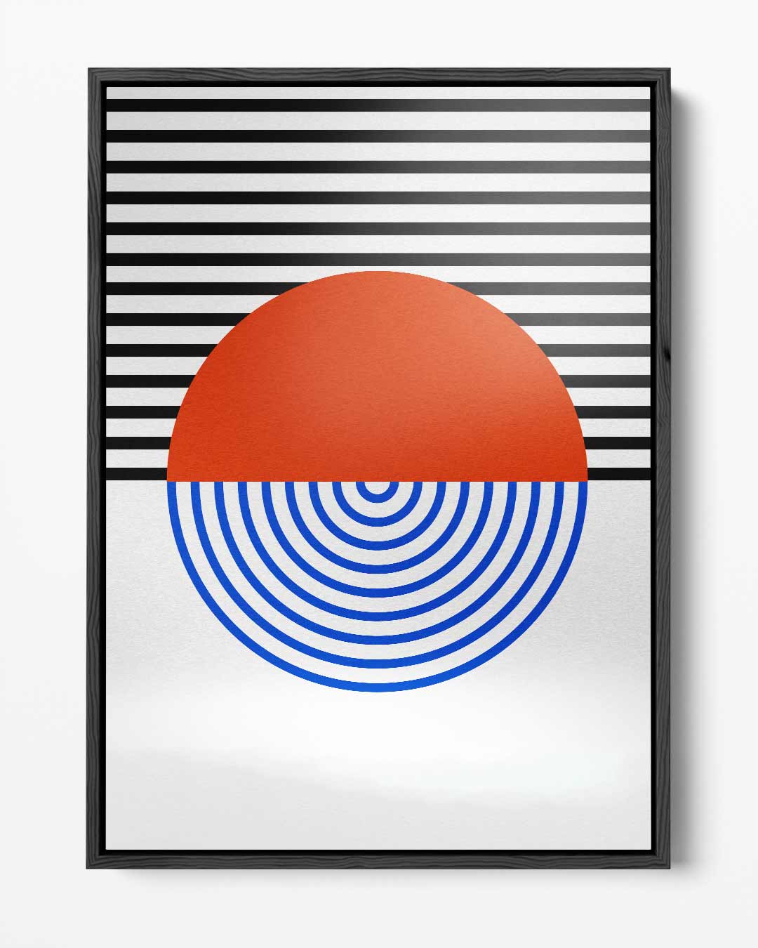 Kleurrijke Geometrische Harmonie Kunstwerk-canvas-dibond-plexiglas-wanddecoratie-WallArtistic