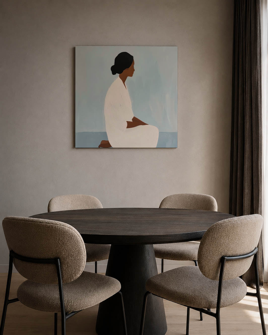 Rustige silhouet Kunstwerk