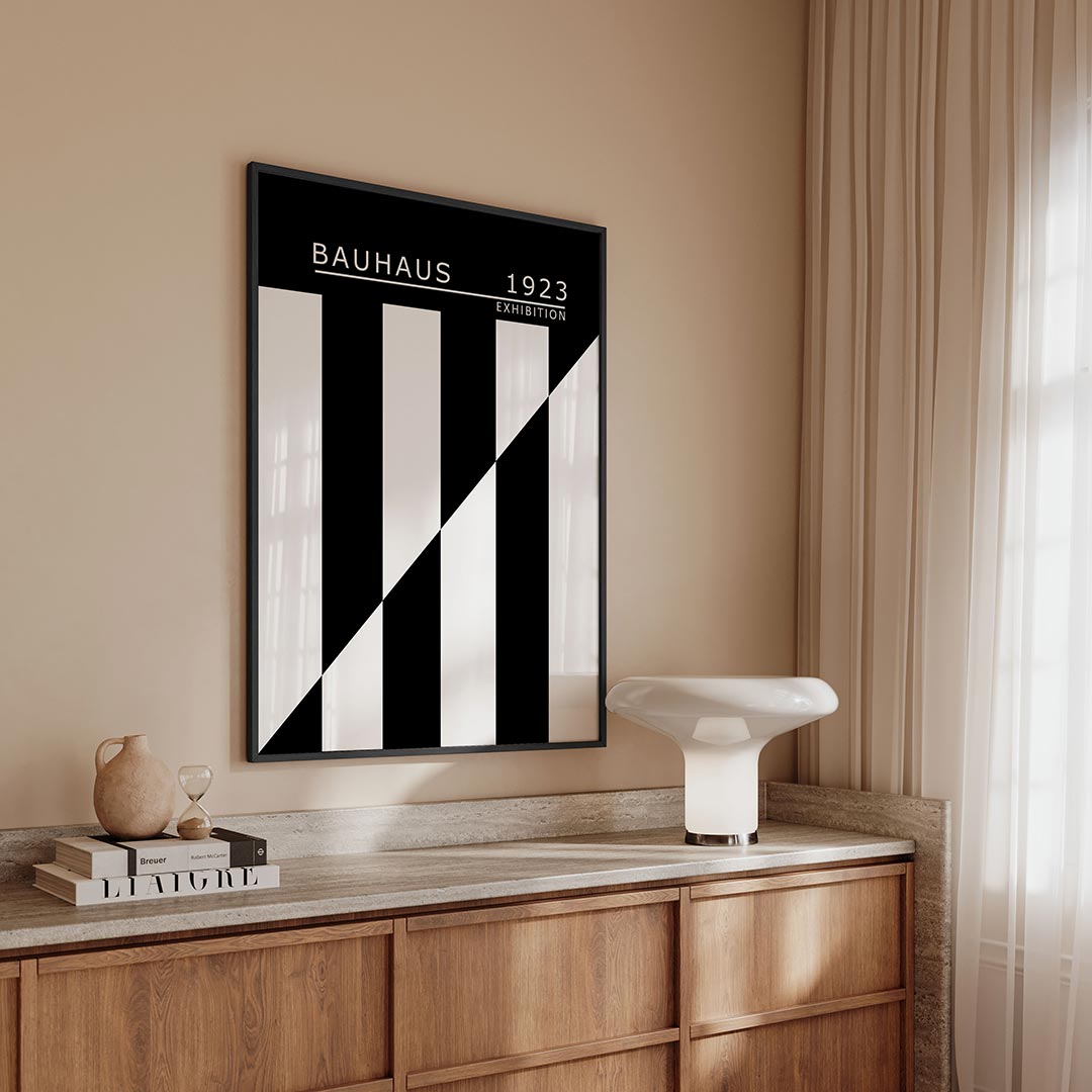 Zwart wit ritme Poster