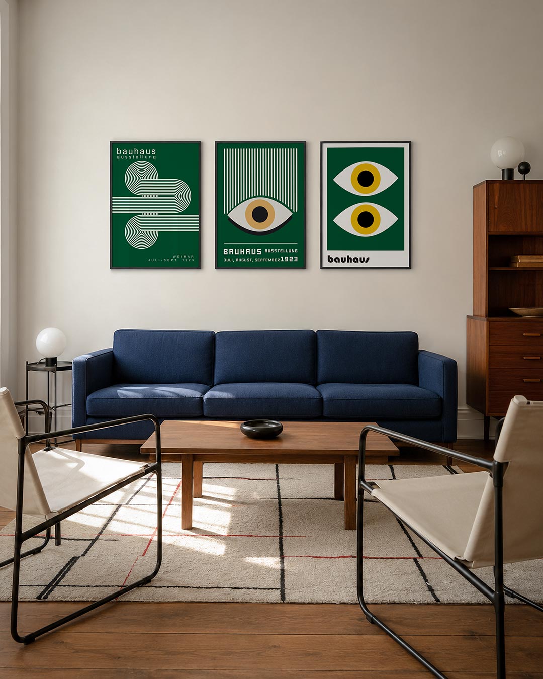 Lijnen en cirkelpatronen Posterset