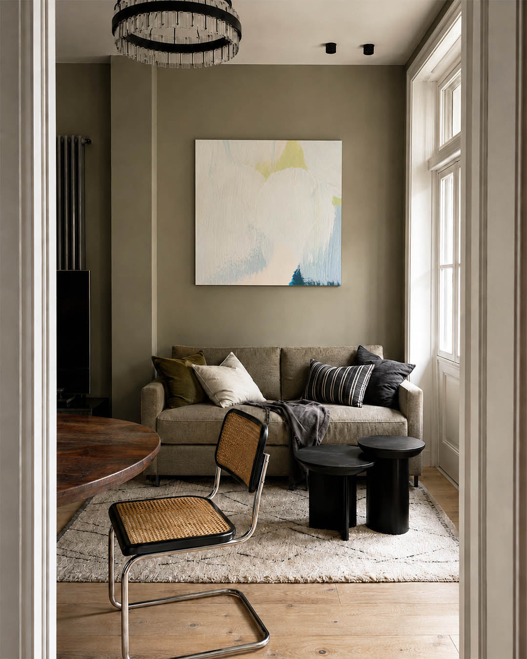 Kleurrijke penseelstreken Kunstwerk