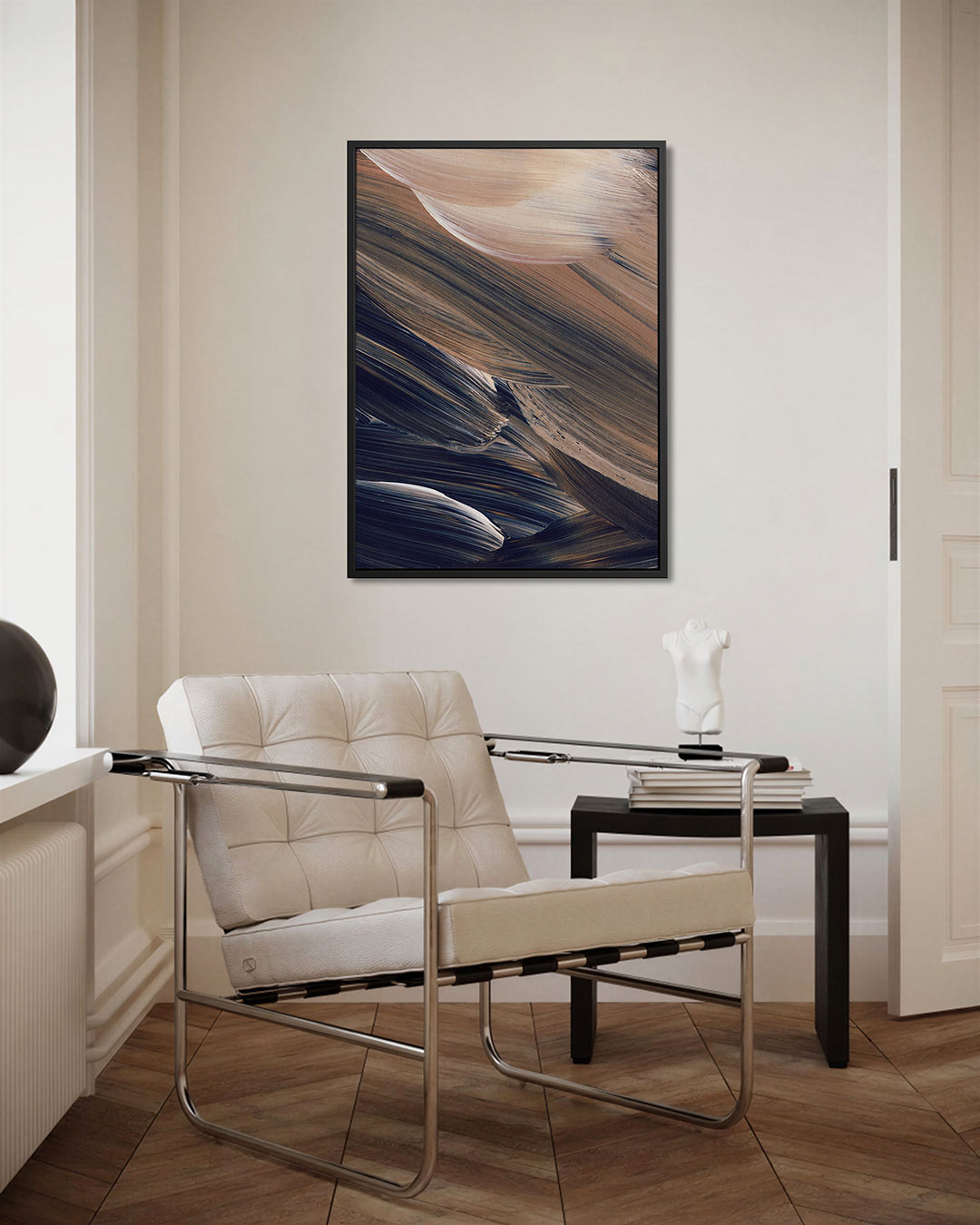 Dynamische penseelstreken Kunstwerk