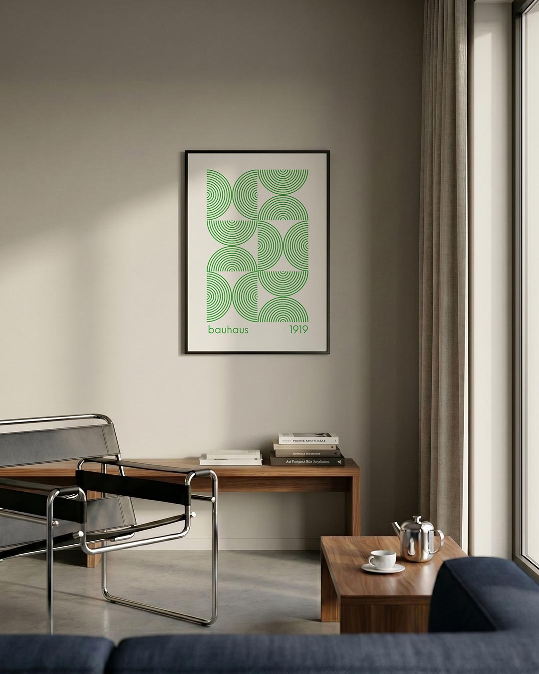 Cirkelritme en lijnen Poster