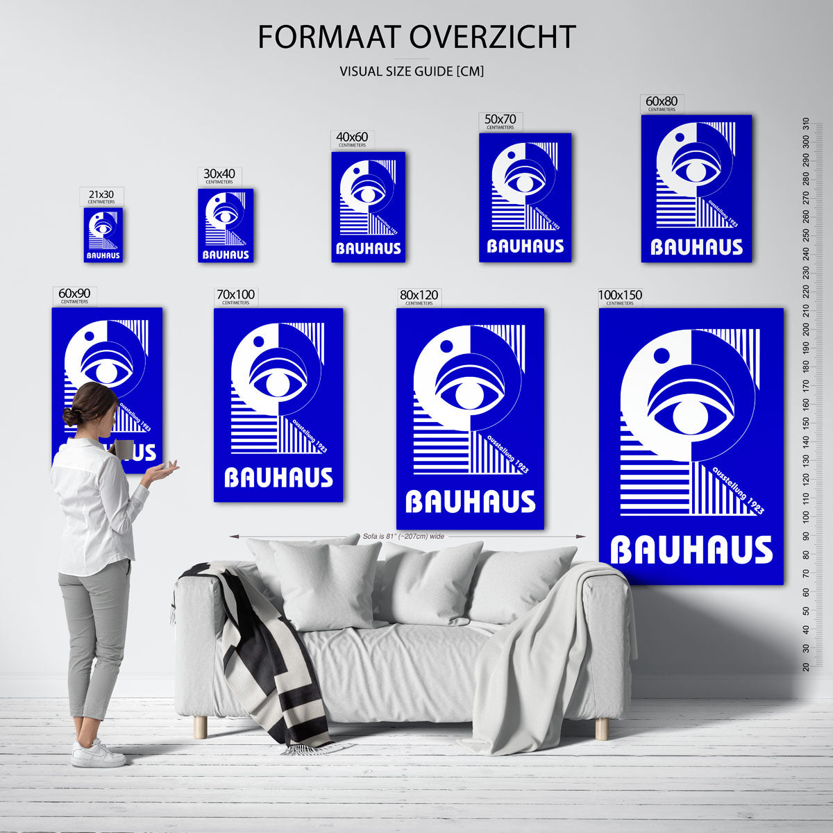 Oog en lijnen Poster