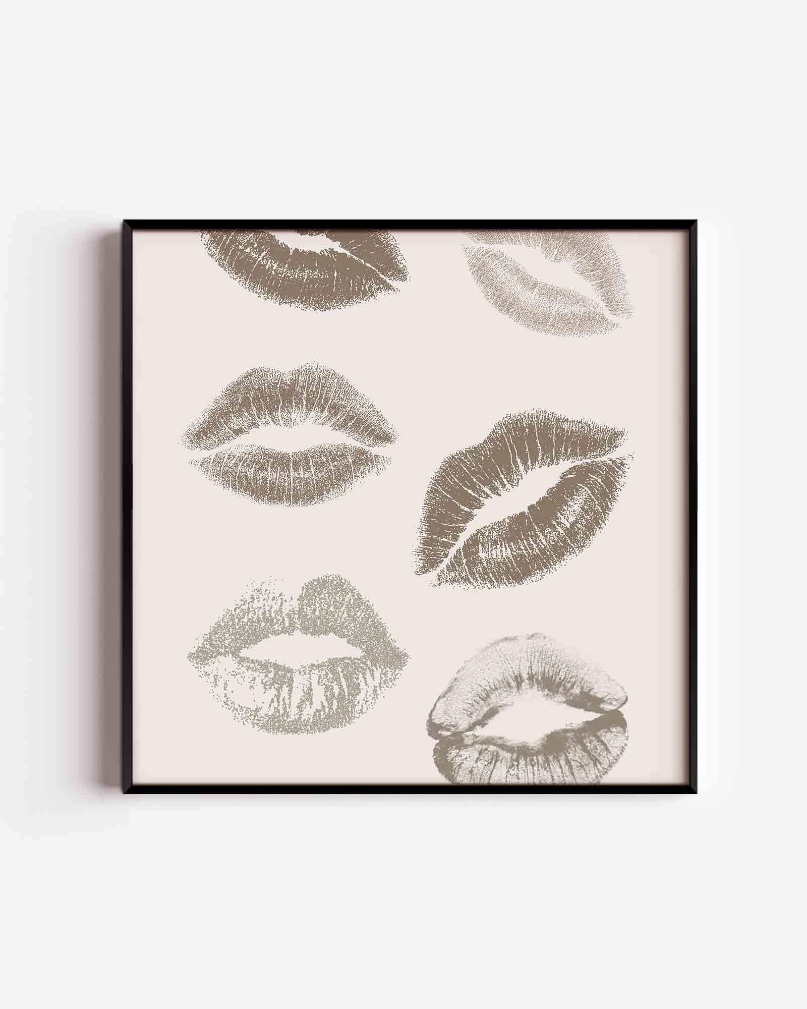 Lippenafdrukken Poster