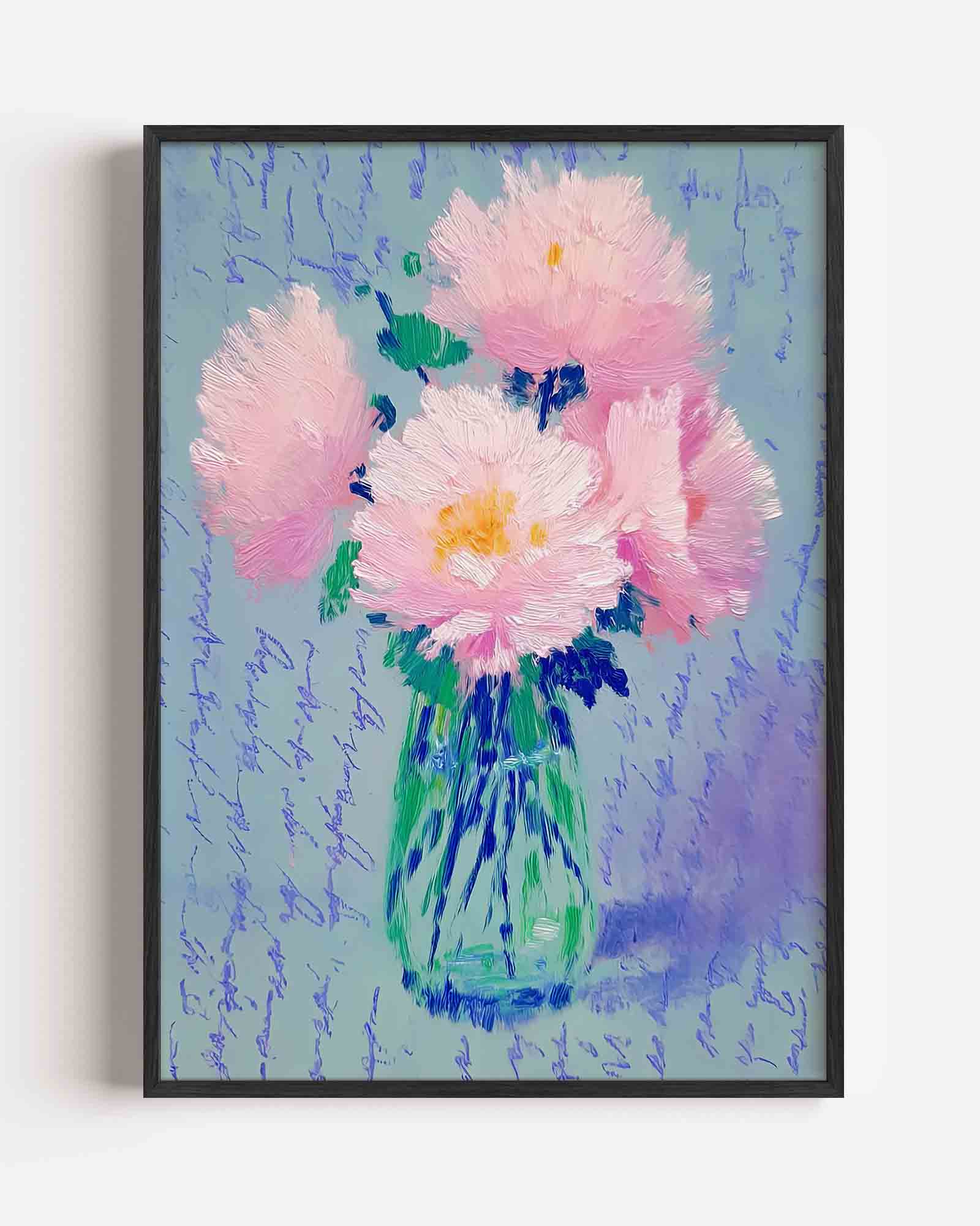 Bloemen in vaas Poster
