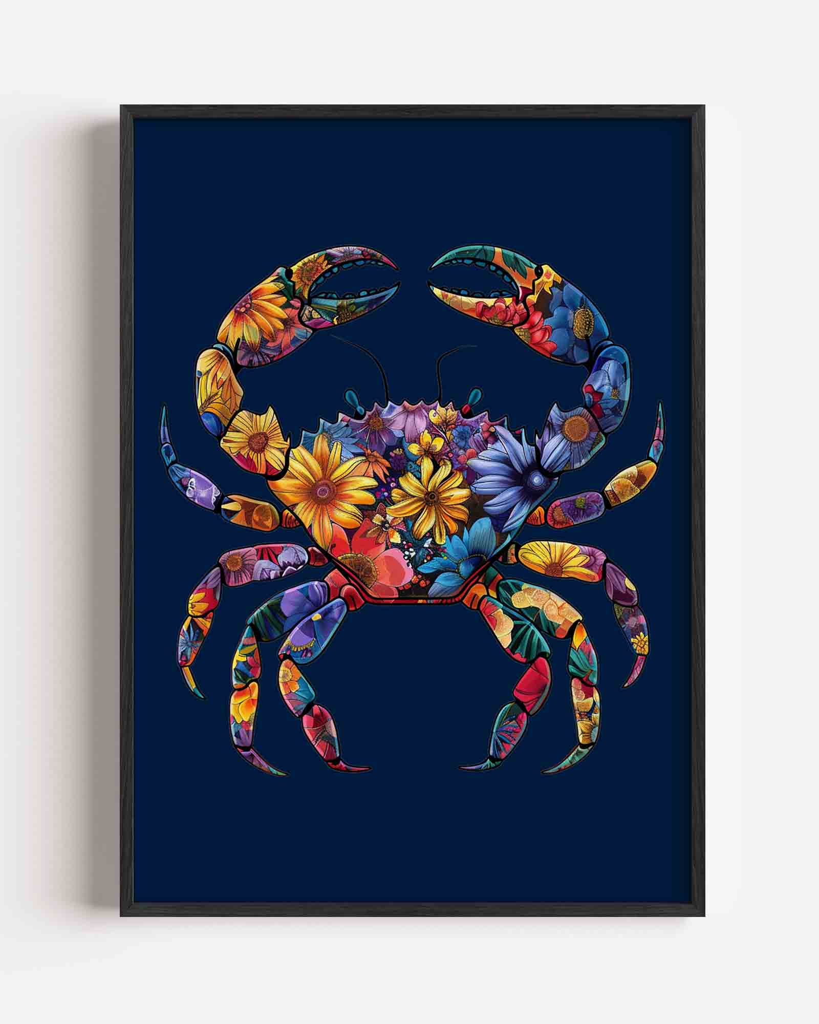 Bloemenkrab Poster