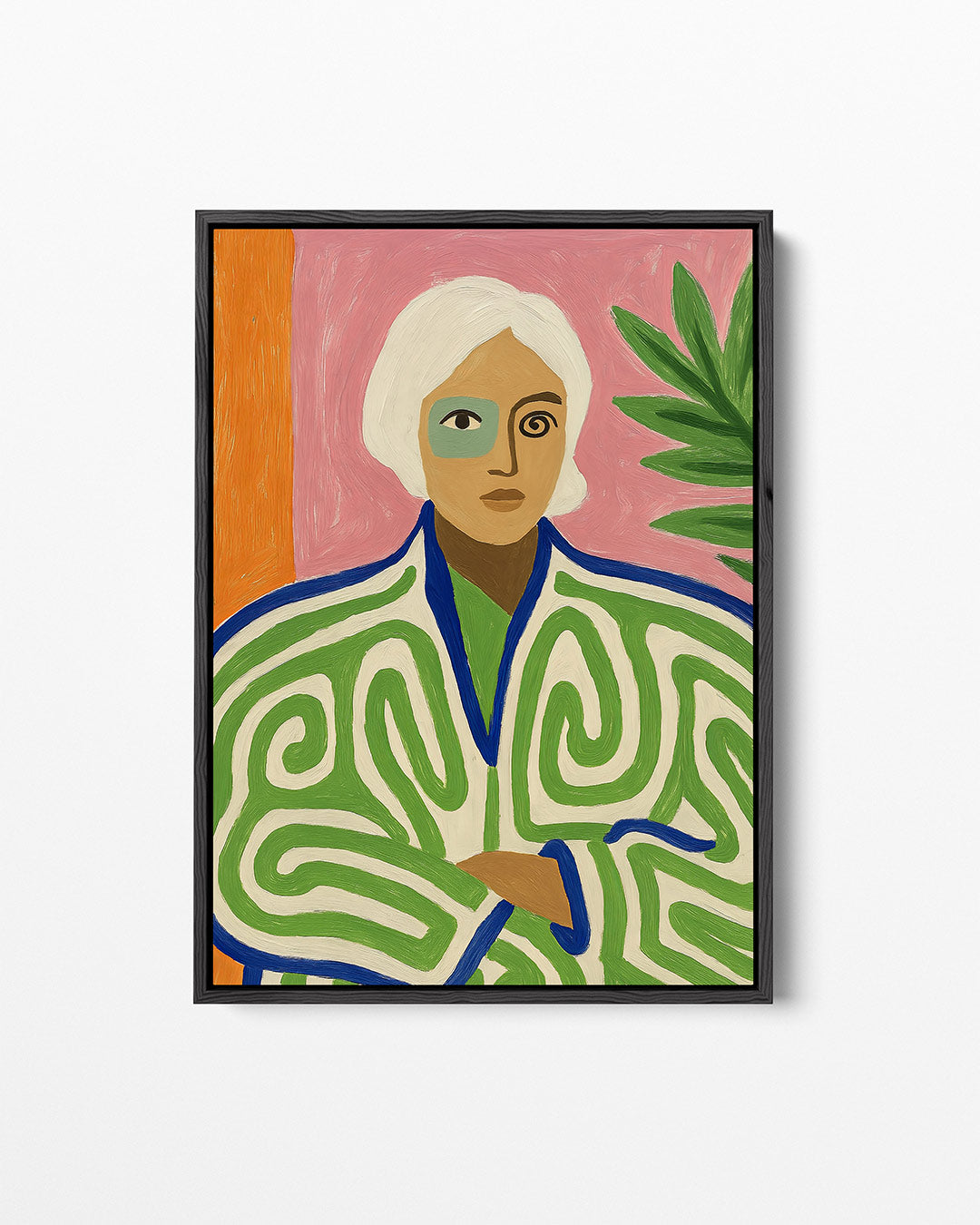 Vrolijke portret compositie Kunstwerk