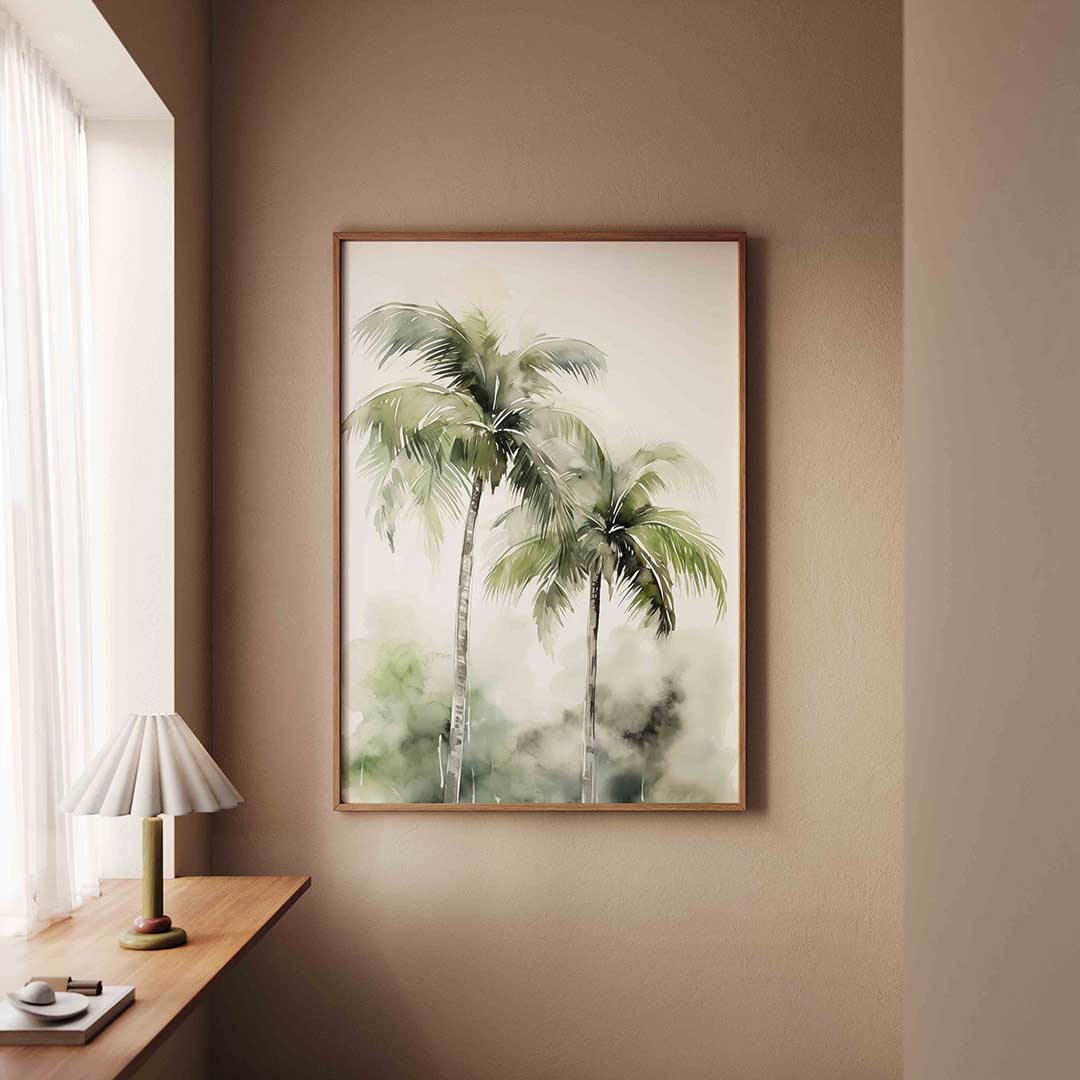 Tropische palmbomen Poster