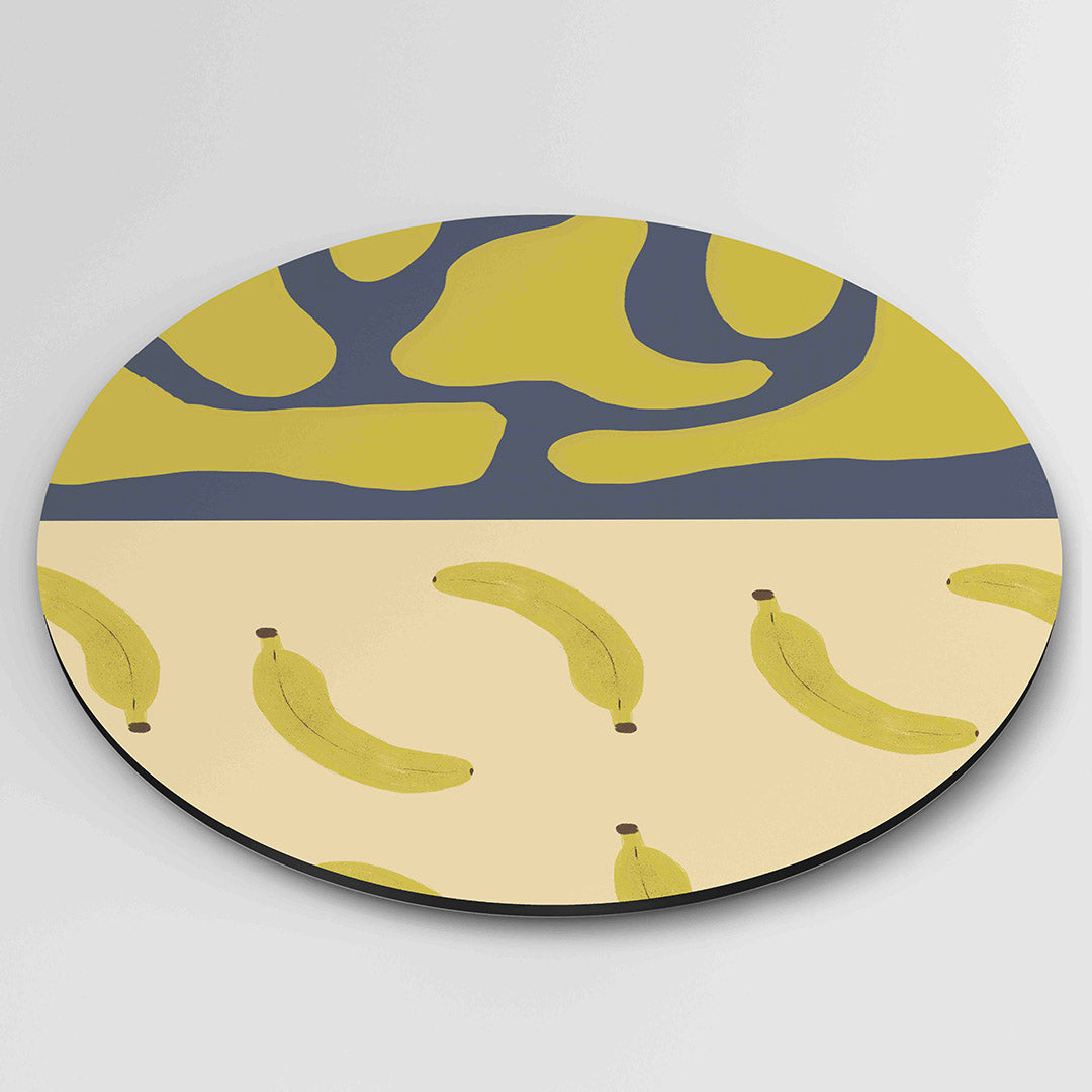 Bananen en vormen Muurcirkel