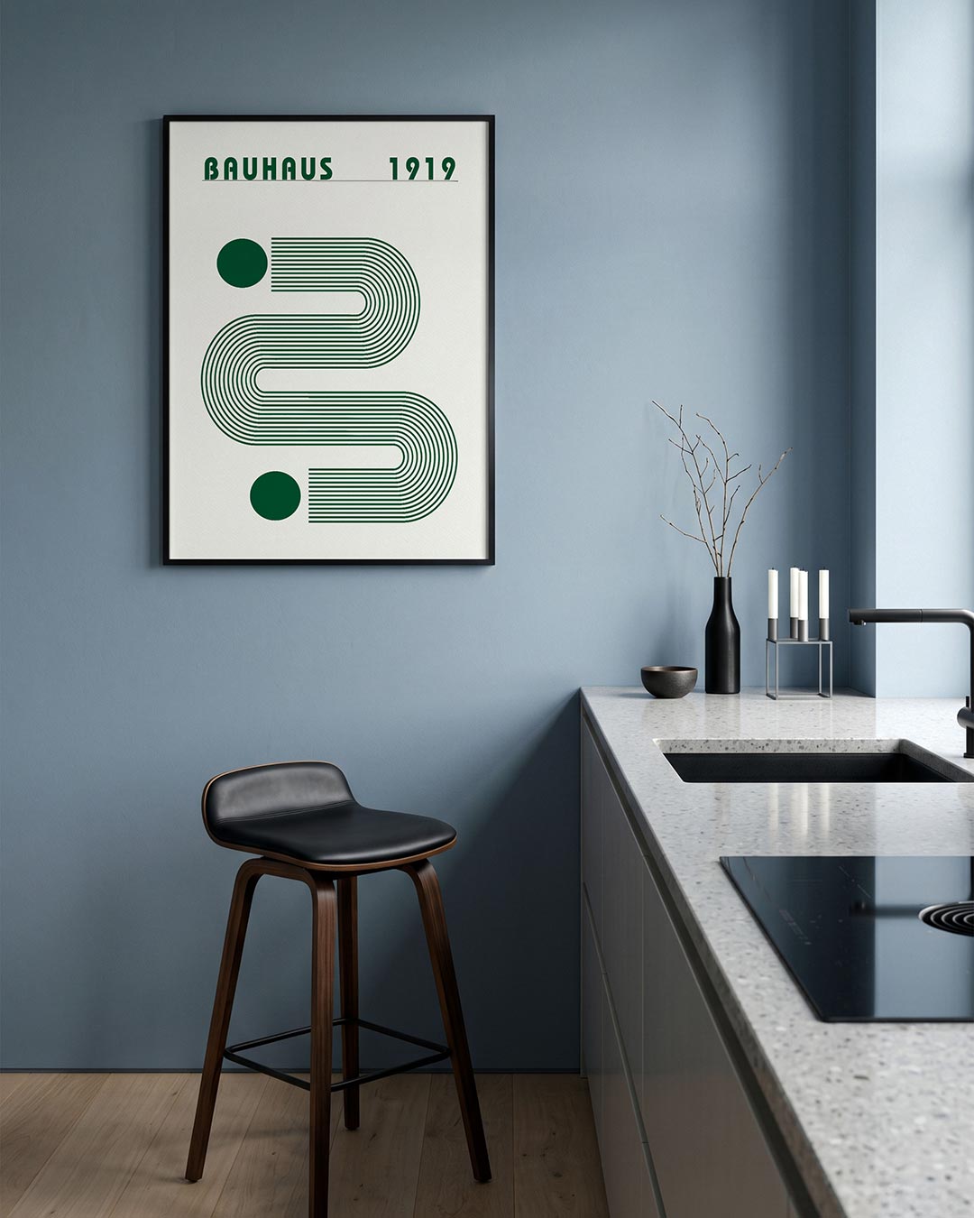 Lijnen en vormen Poster