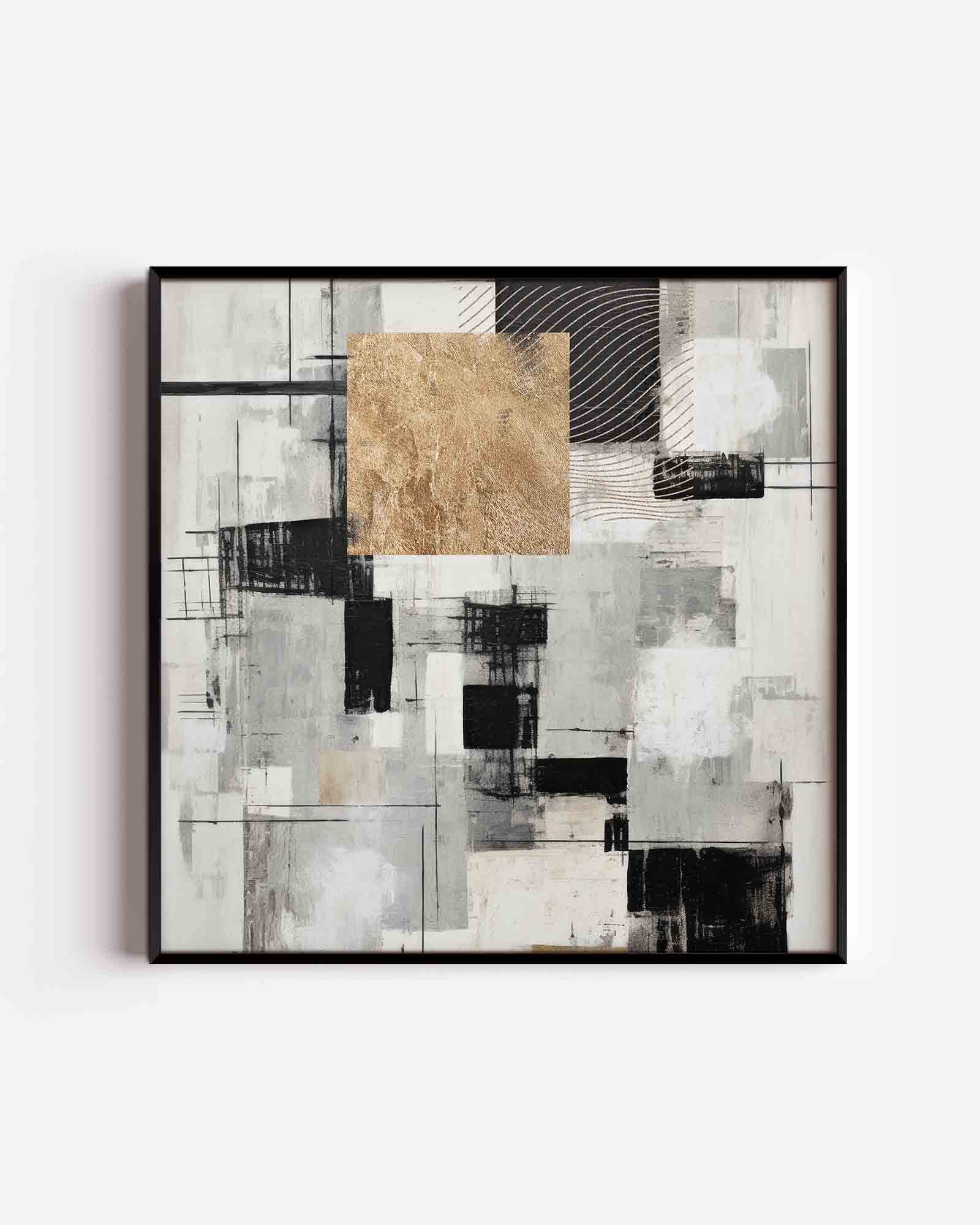 Abstracte geometrische vormen Poster