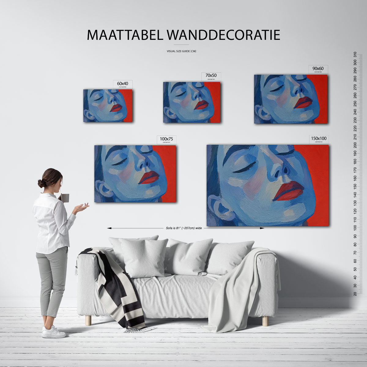 Kleurenportret Kunstwerk