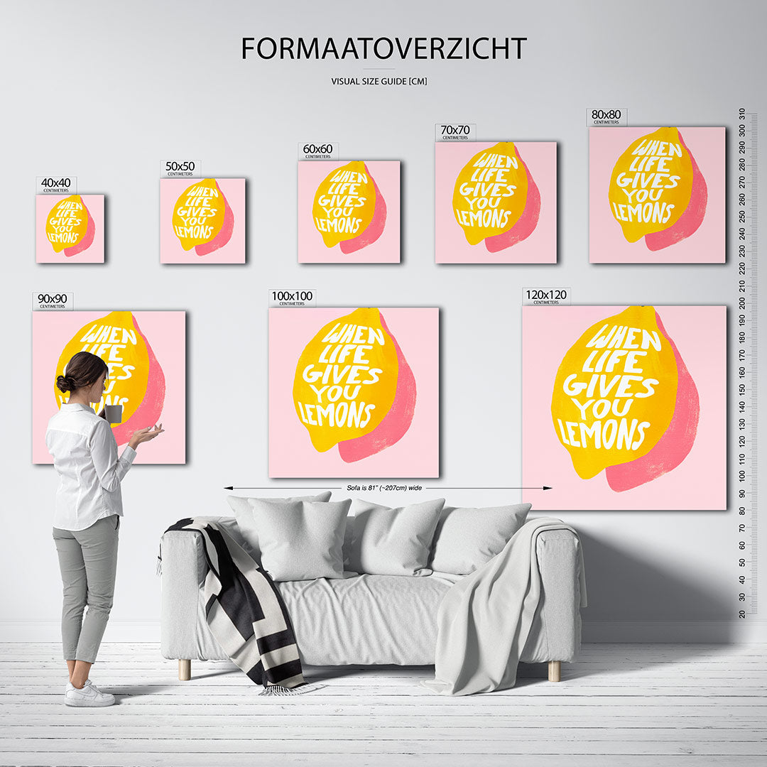 Citrus inspiratie Kunstwerk