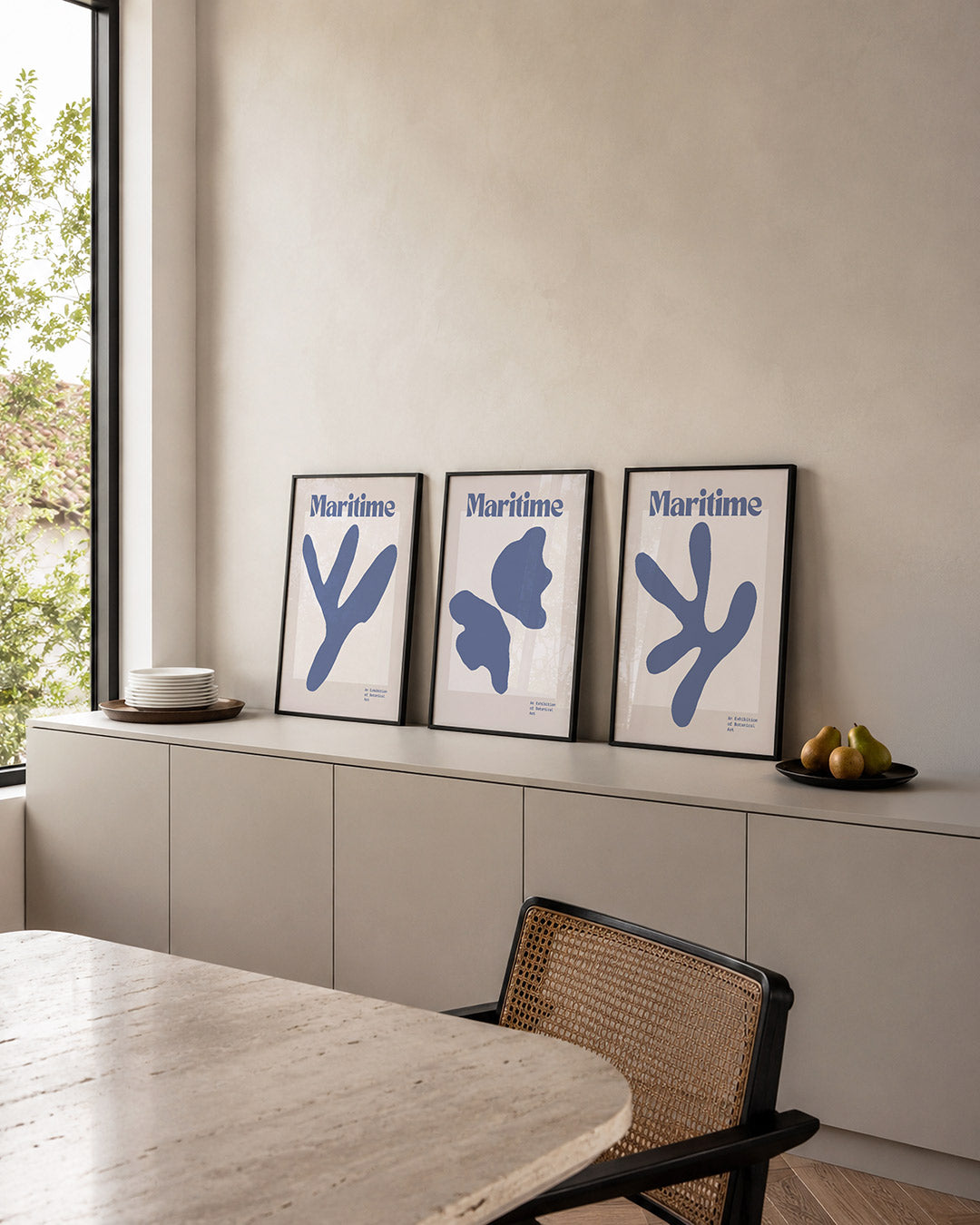 Organische vormen Posterset