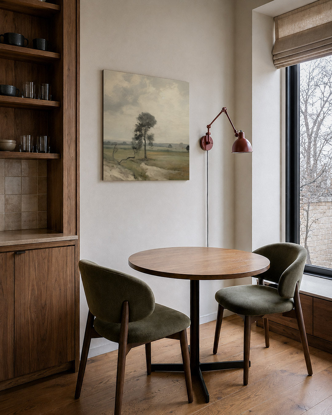 Rustig landschap Kunstwerk