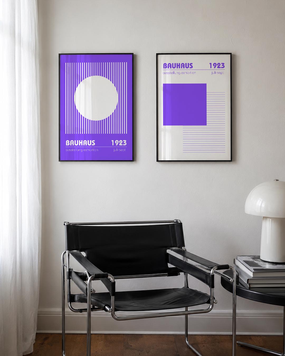 Lijnen en cirkel Posterset