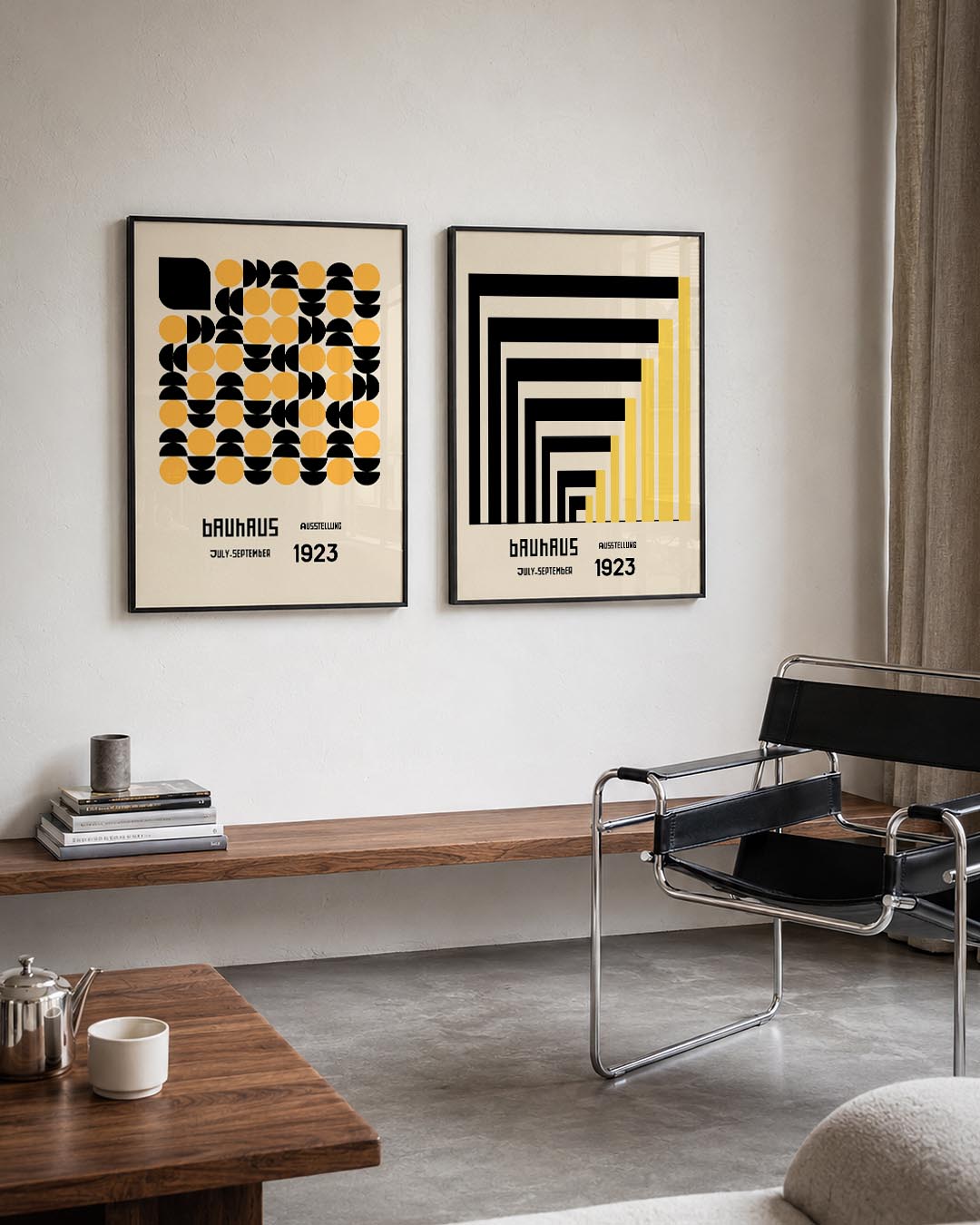 Cirkelpatroon en vlakkenspel Posterset