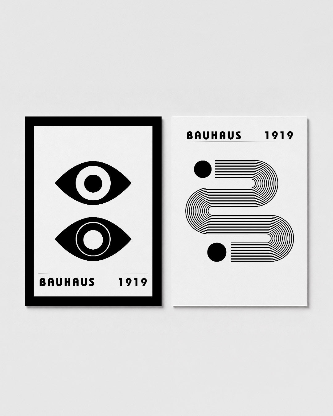 Oogvormen contrast Posterset