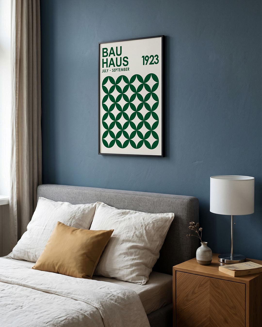 Cirkelpatroon en tekst Poster