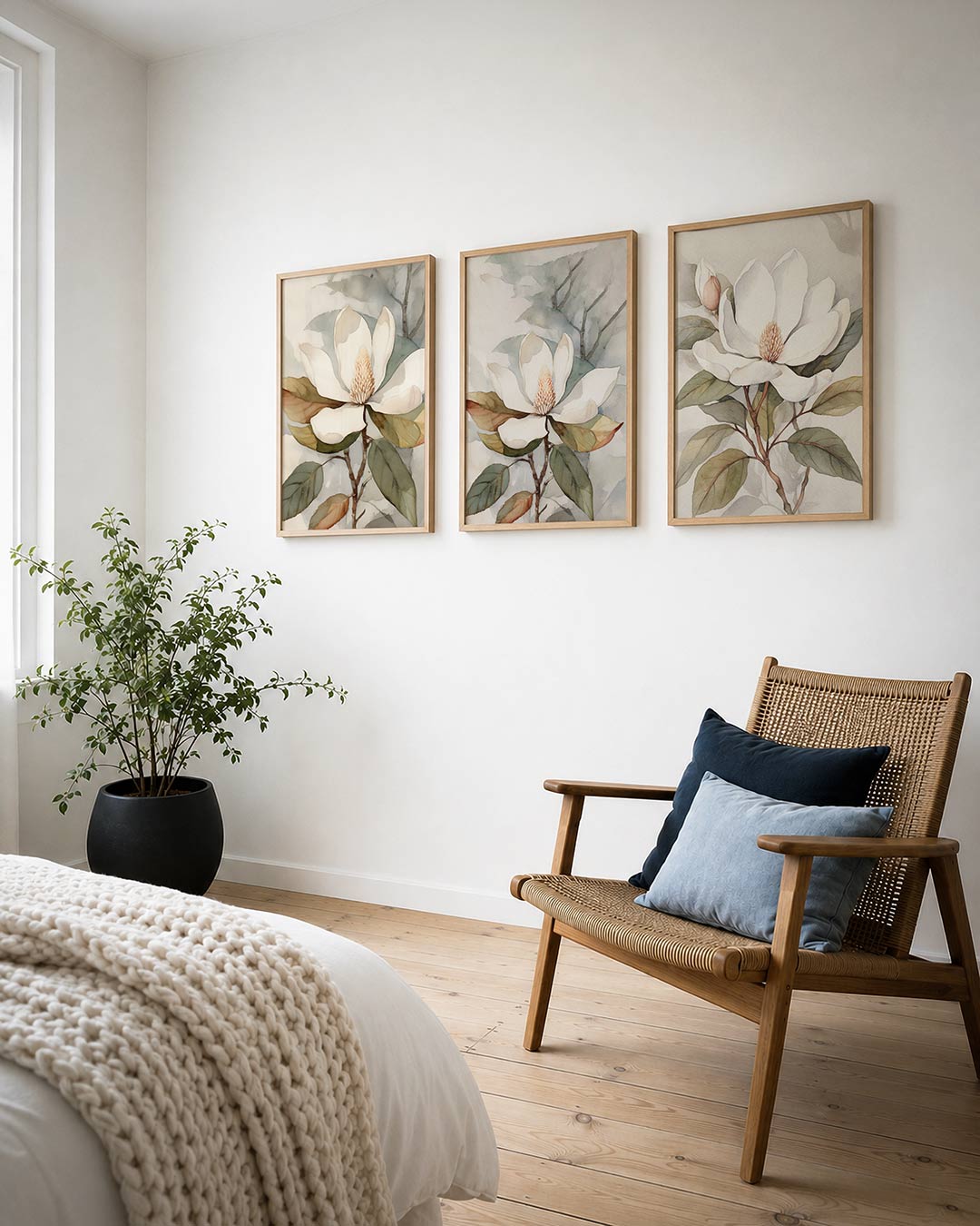 Bloem en bladeren Posterset