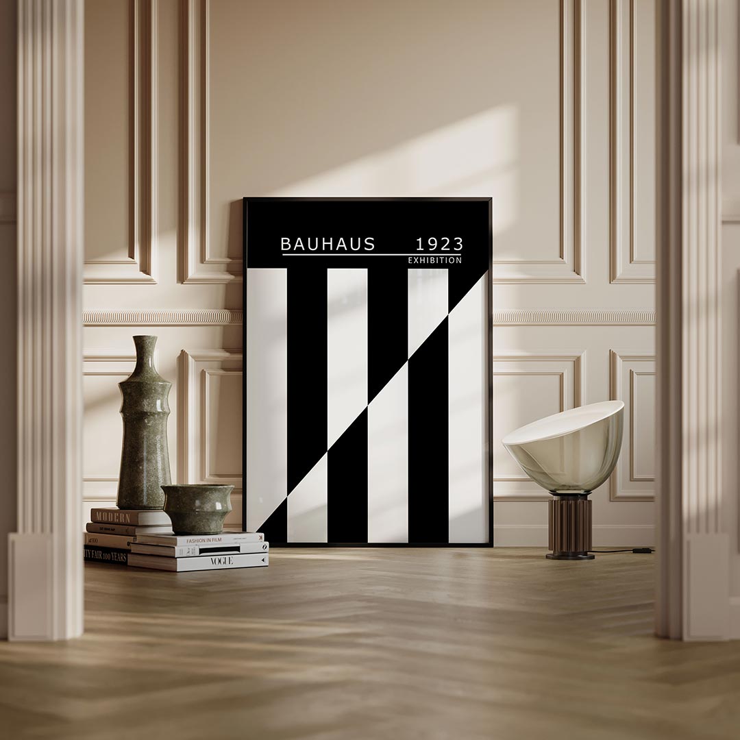 Zwart wit ritme Poster