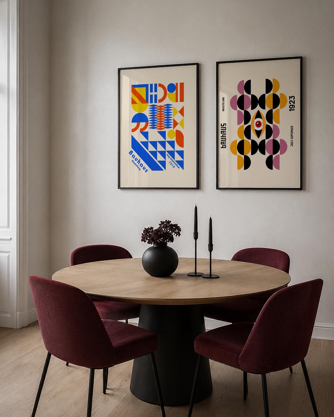 Vormen en kleurvlakken Posterset