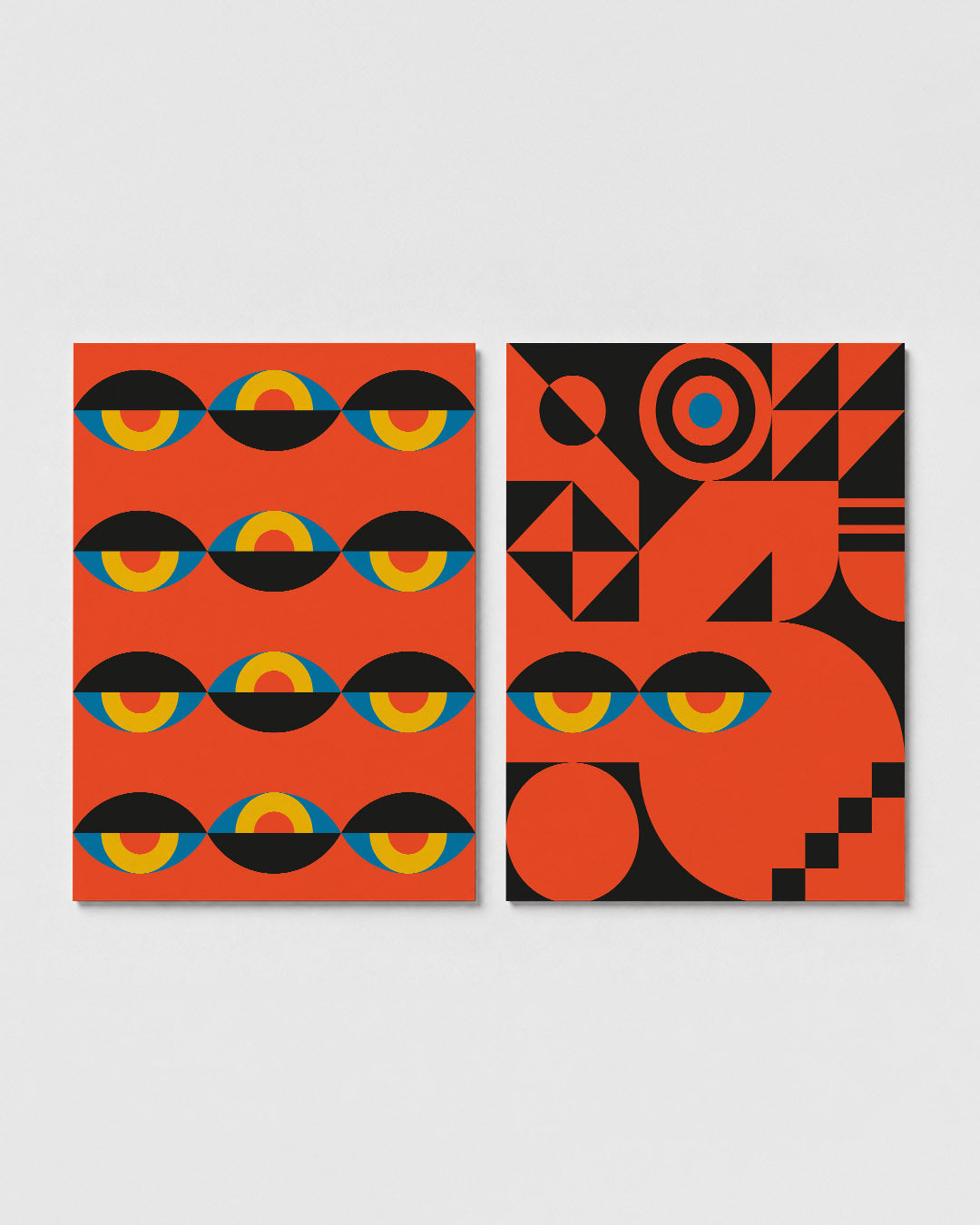 Kleurritme en vlakkenspel Posterset