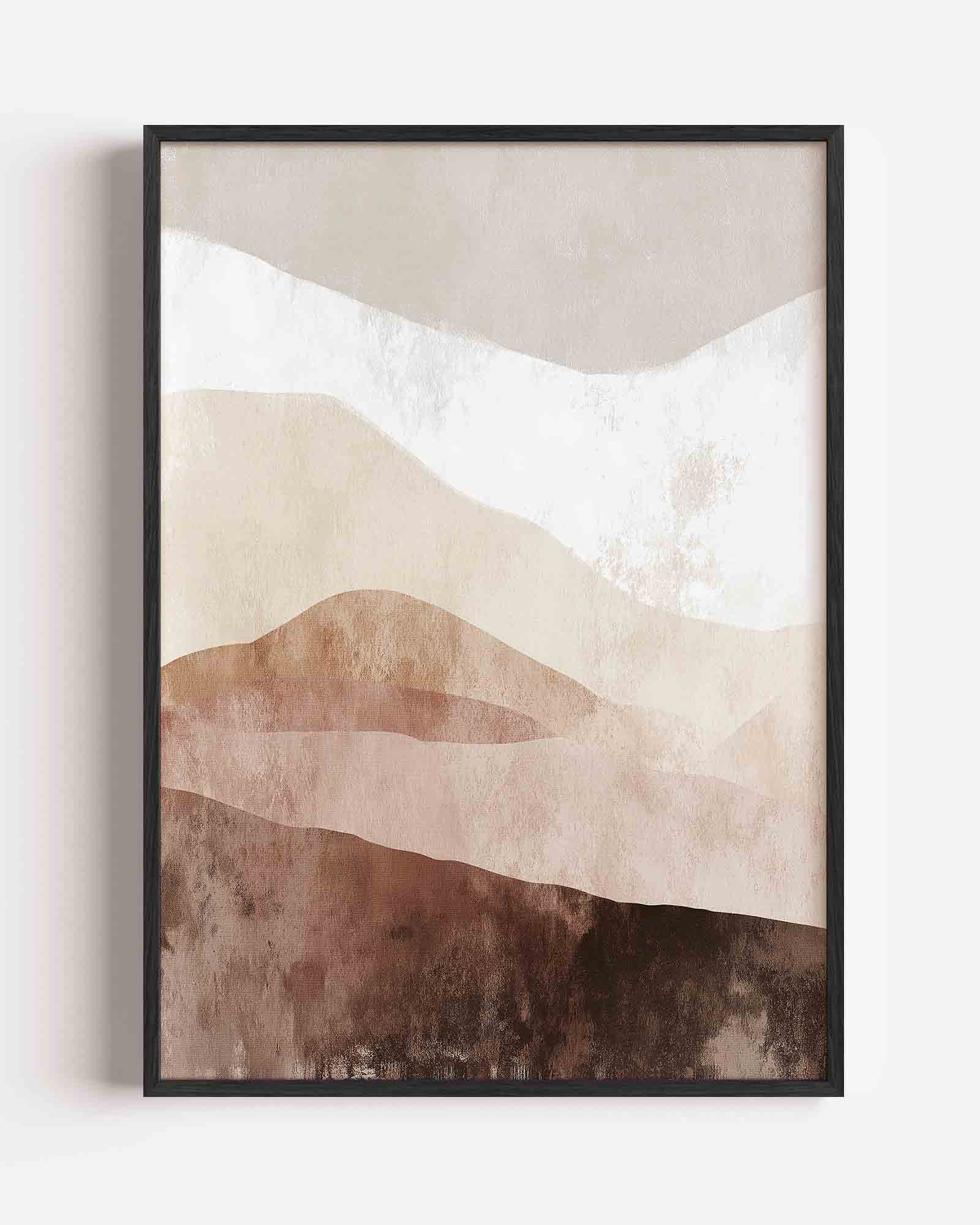 Abstracte lagen Poster