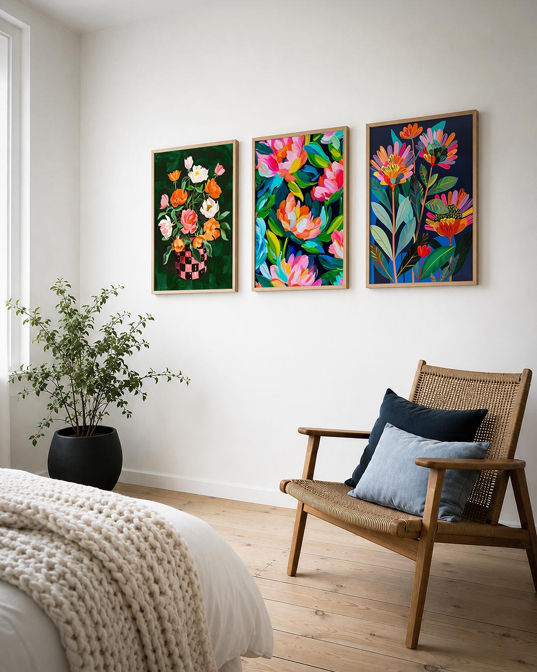 Bloemrijke vormen Posterset