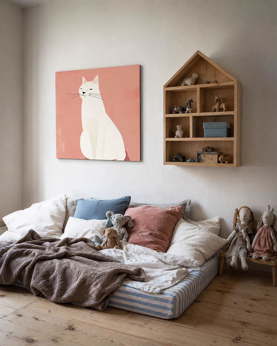 Gestileerde kat Kunstwerk