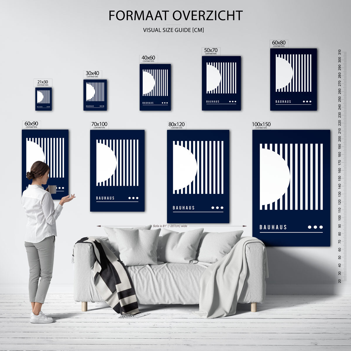 Lijnen en vlakken Poster