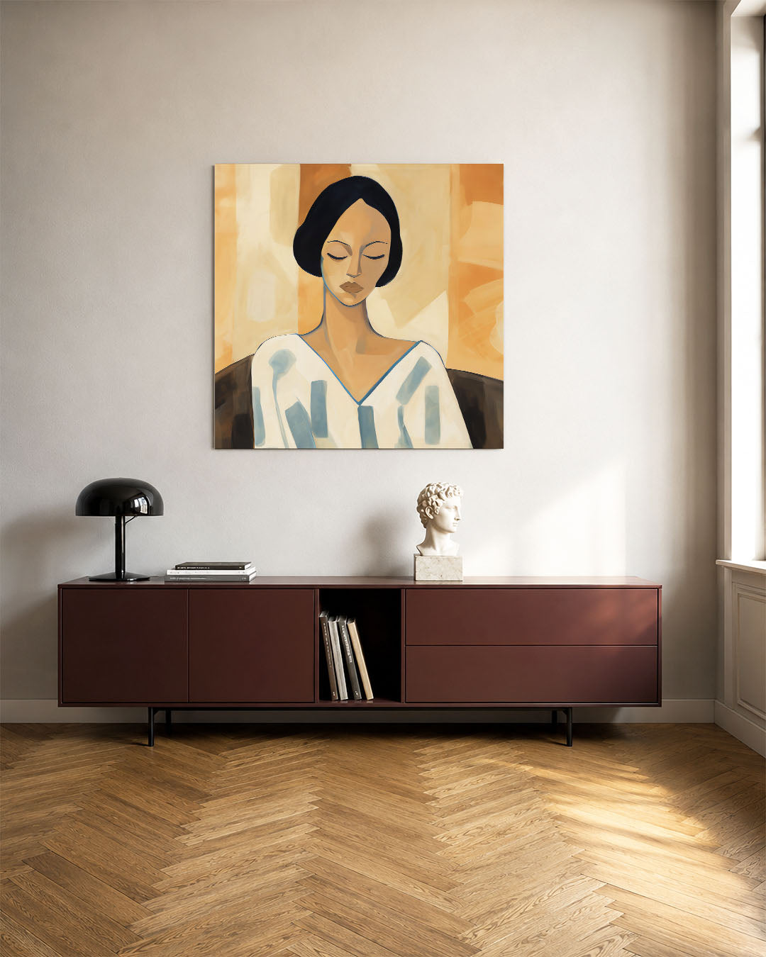 Vrouwelijk portret Kunstwerk