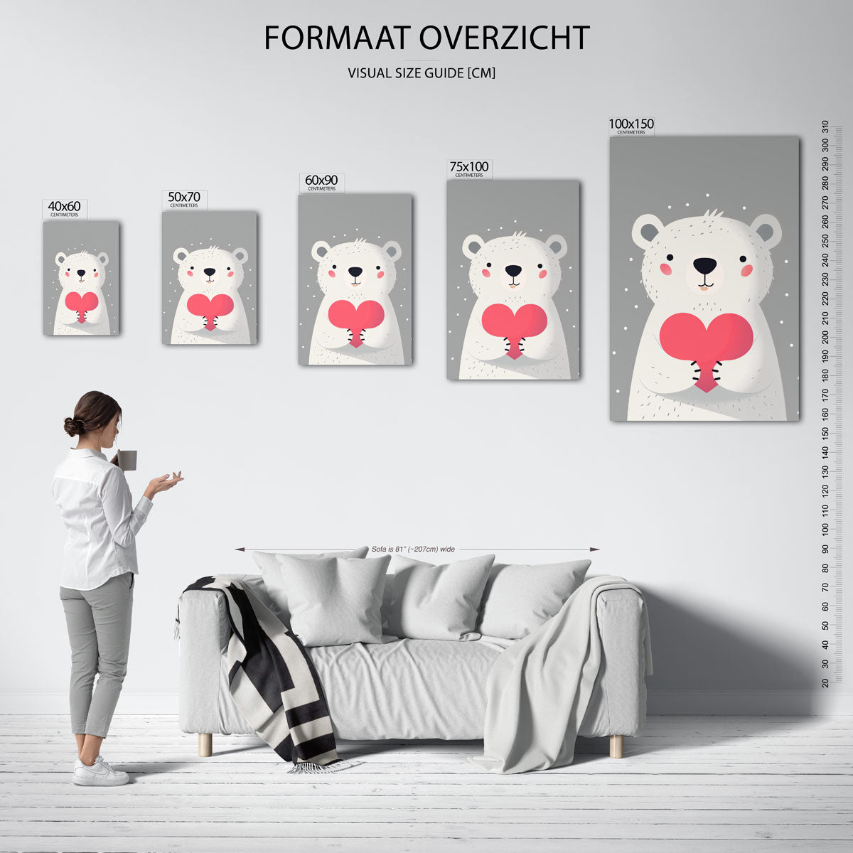 Liefdevolle beer Kunstwerk