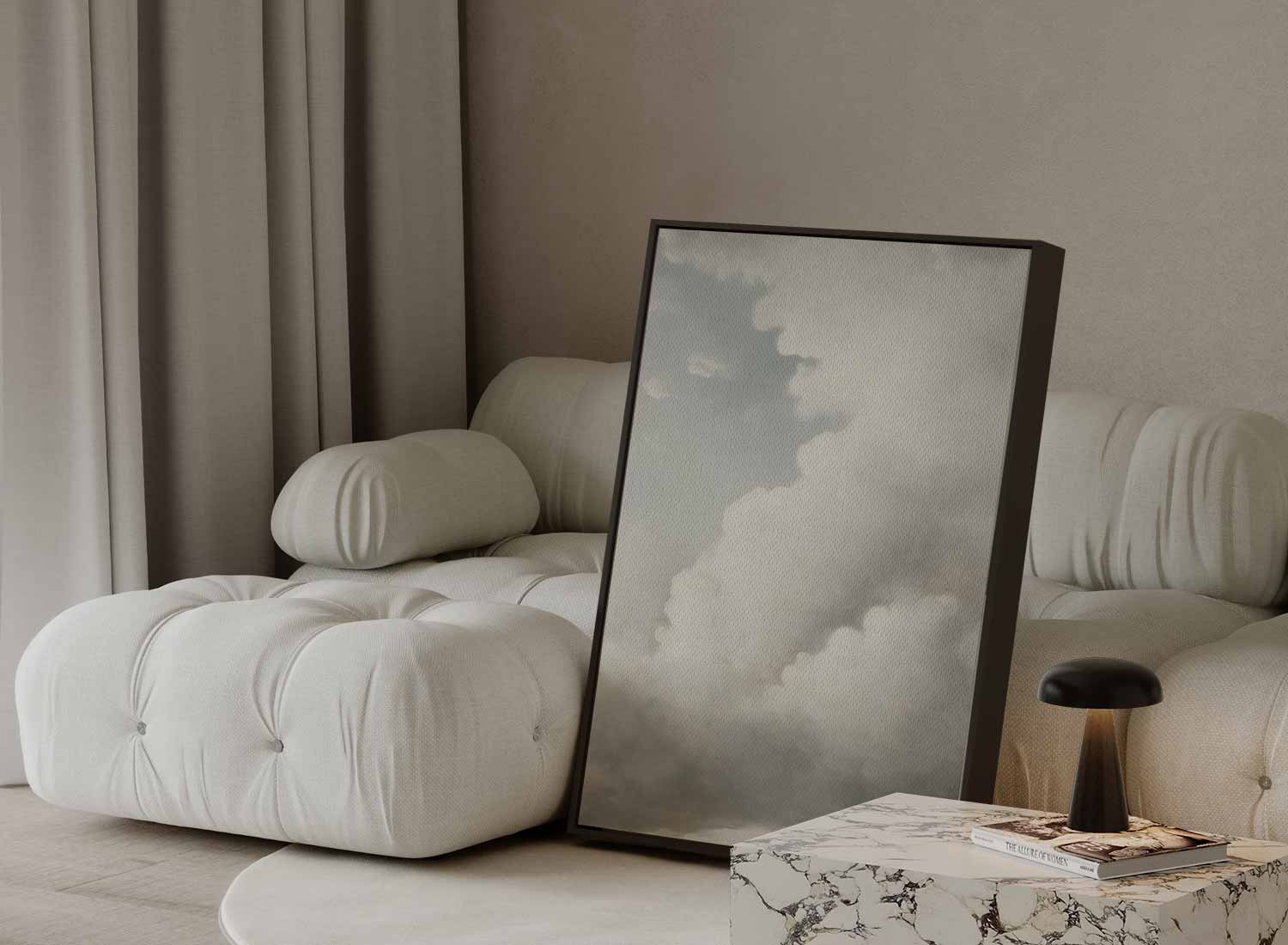 Dromerige Wolkenhemel Kunstwerk-canvas-dibond-plexiglas-wanddecoratie-WallArtistic