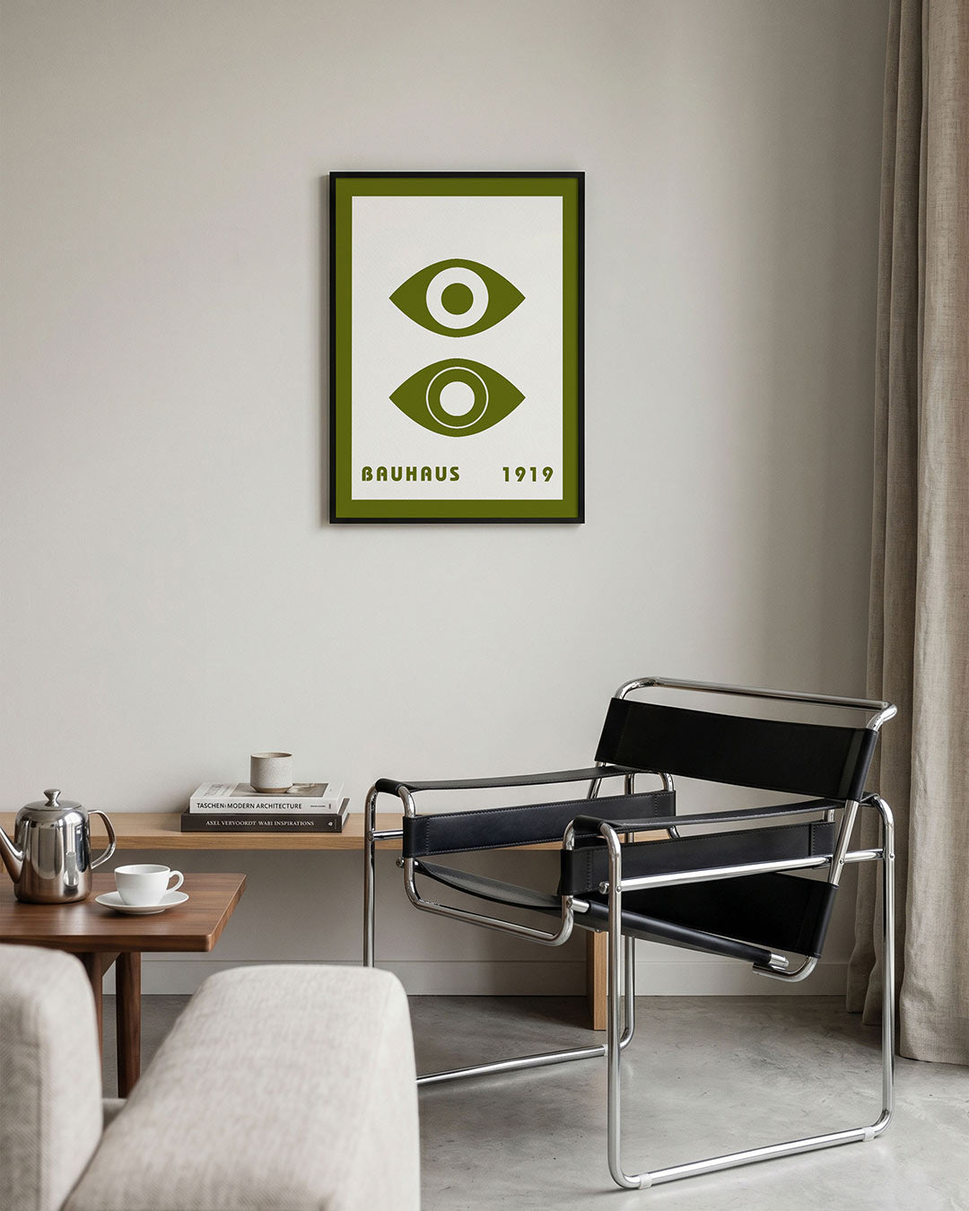 Oogvormen en lijnen Poster