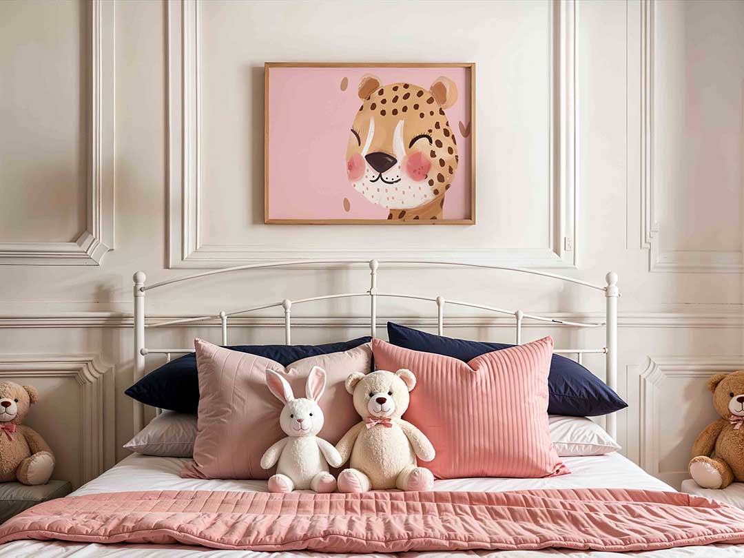 Lachende luipaard Poster