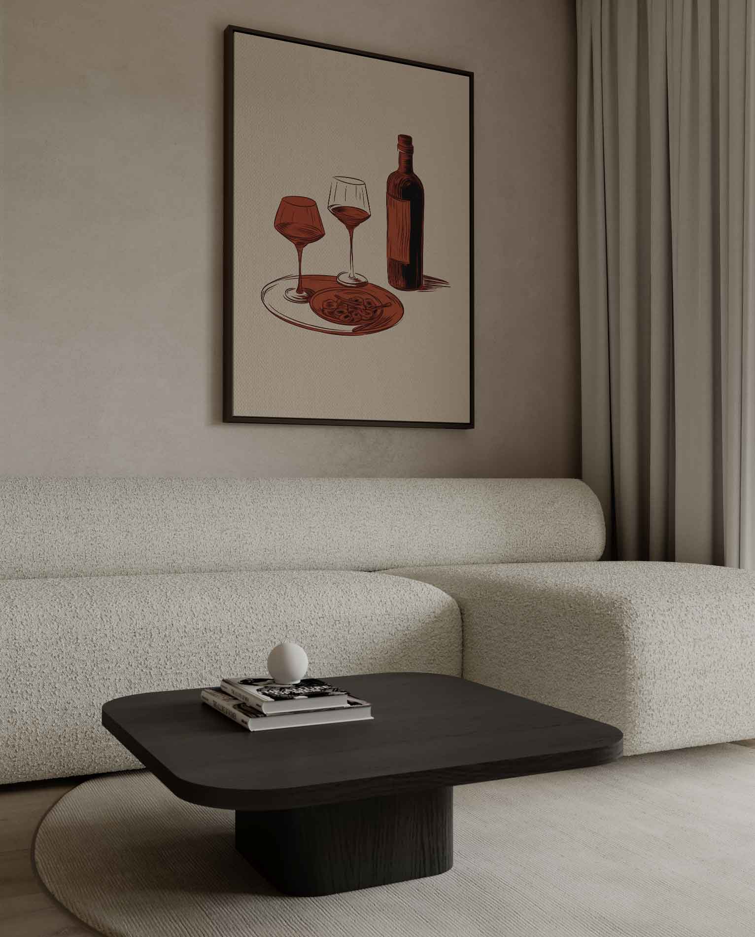 Italiaans Avondje Kunstwerk-canvas-dibond-plexiglas-wanddecoratie-WallArtistic