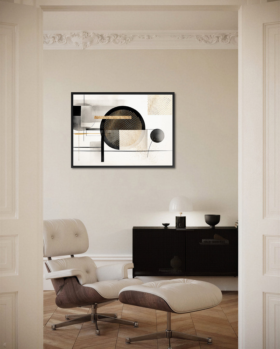 Geometrische lijnen Kunstwerk