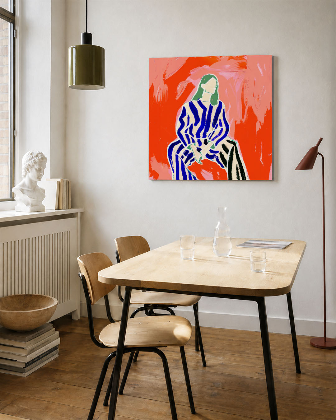 Dynamische strepen Kunstwerk