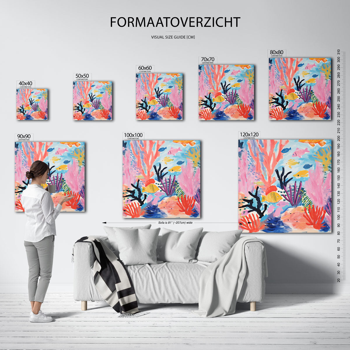 Vissen en koraal Poster