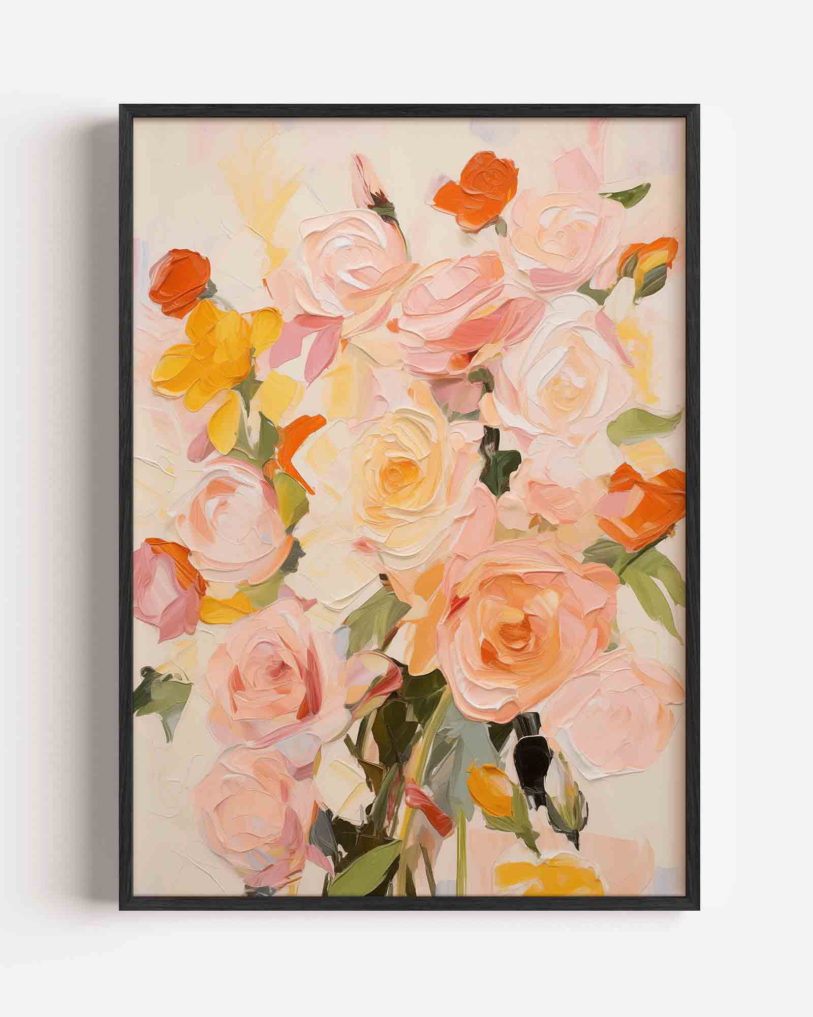 Bloemen in zachte tinten Poster
