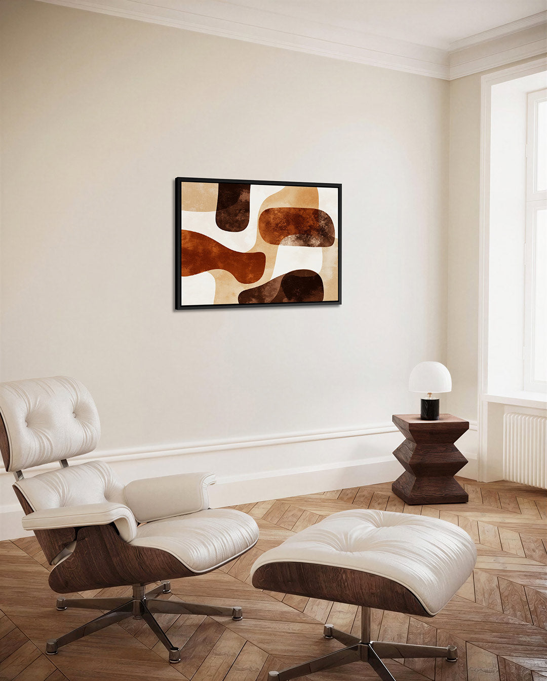 Organische vormen compositie Kunstwerk