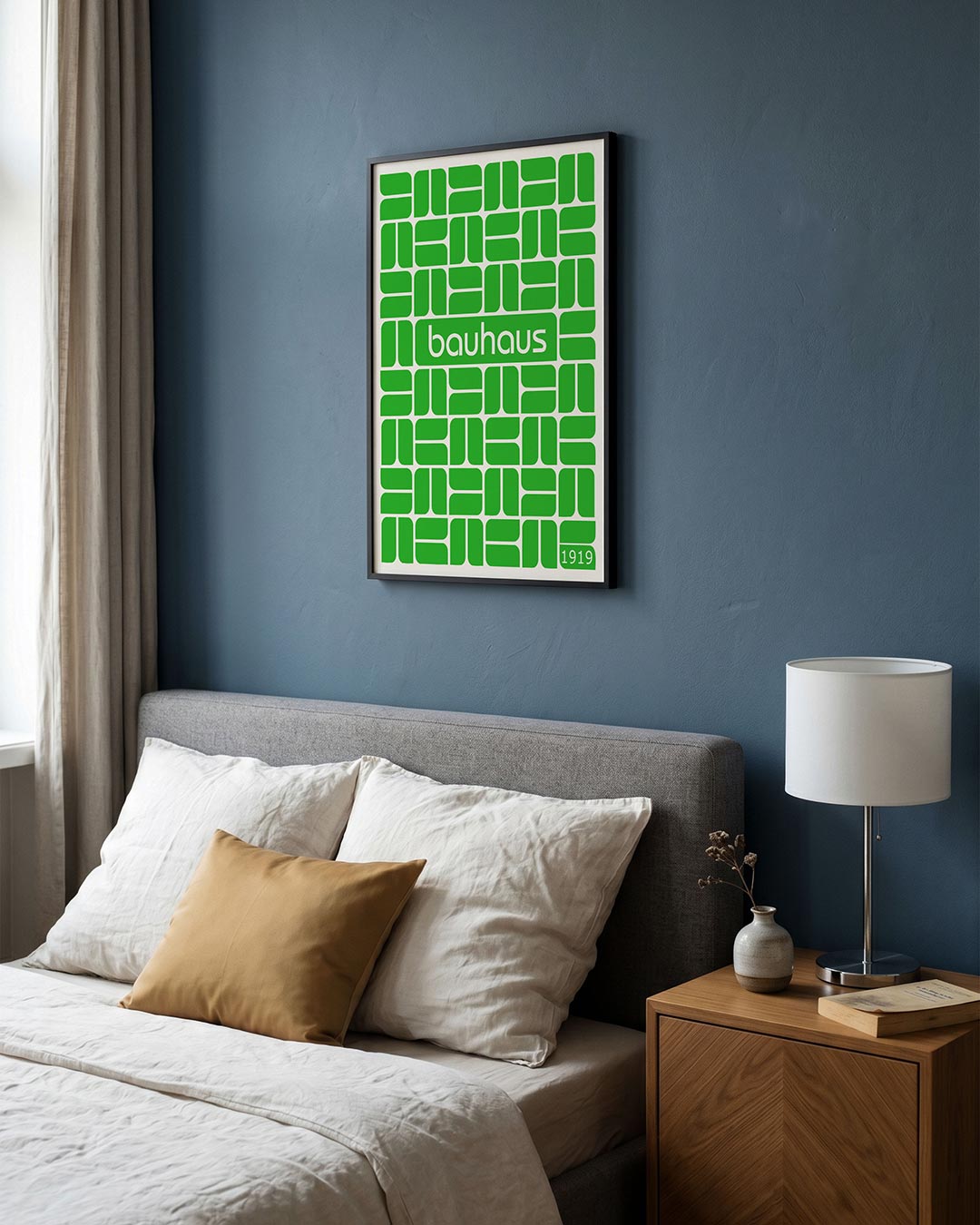 Groene vlakritmes Poster