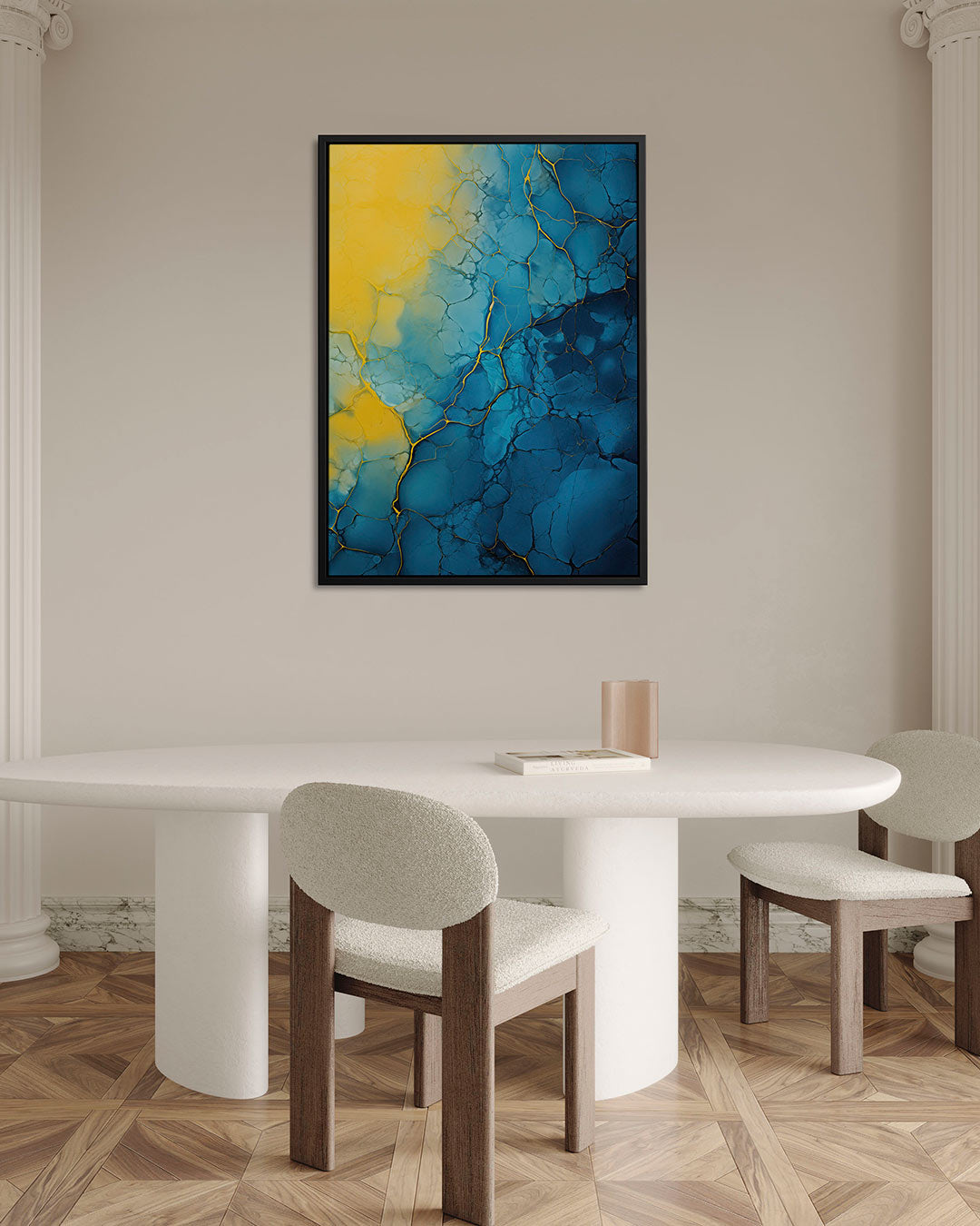 Vloeiende kleurpatronen Kunstwerk