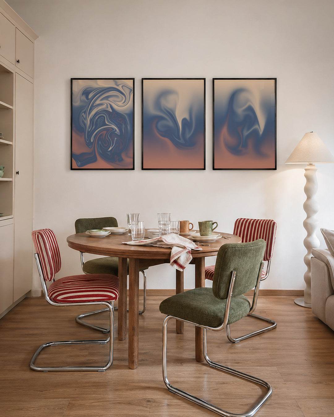 Vloeiende kleuren Posterset